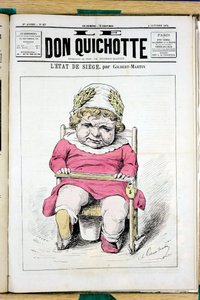 Omslag till ""Le Don Quixote"", nummer 67, Satirical in Color av Charles Gilbert Martin