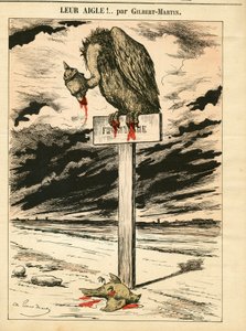 Omslag till ""Le Don Quixote"", nummer 693, satirisk i färg av Charles Gilbert Martin