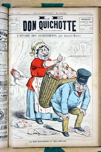 Omslag till ""Le Don Quixote"", nummer 908, satirisk i färg