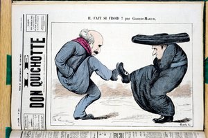 Omslag till "" The Don Quixote"", nummer 287, Satirique en Colors av Charles Gilbert Martin