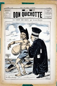 Omslag till "" The Don Quixote"", nummer 321, Satirical en Colors av Charles Gilbert Martin