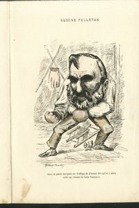 Illustration av Charles Gilbert-Martin (1839-1905) i "" Contemporary Grimaces"" av Charles Gilbert Martin