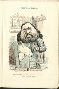 Illustration av Charles Gilbert-Martin (1839-1905) i "" Contemporary Grimaces"" av Charles Gilbert Martin