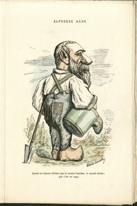 Illustration av Charles Gilbert-Martin (1839-1905) i "" Contemporary Grimaces"" av Charles Gilbert Martin