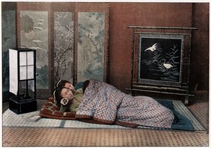 Ett sovrum i Japan, c1890