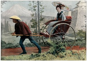 Rickshaw, Japans vagn, c1890
