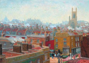 En hörna i Chelsea av Charles Ginner