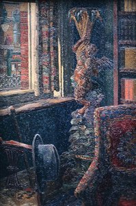 Interiör (olja) av Charles Ginner