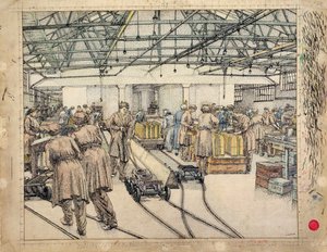 Fyllningsfabriken, Hereford av Charles Ginner