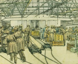 Fyllningsfabriken, Hereford av Charles Ginner