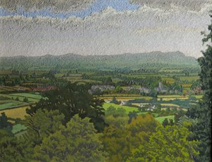 The Malvern Hills, Worcestershire (olja på duk)