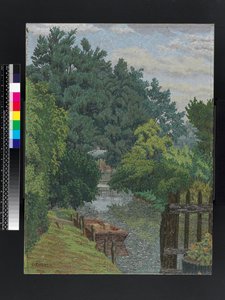 The Punt in the Mill Stream, c.1930 av Charles Ginner