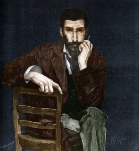 Porträtt av Pierre Savorgnan de Brazza (1852-1905), fransk upptäcktsresande.