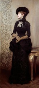 The Parisian av Charles Giron (1850-1914) 1883 (målning)