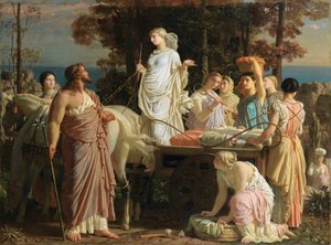 Ulysses och Nausicaa, ca. 1853.