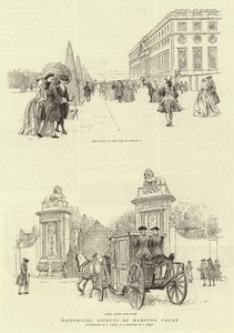 Historiska aspekter av Hampton Court av Charles Green