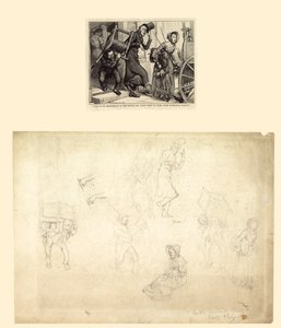 Illustration för Charles Dickens Old Curiosity Shop av Charles Green