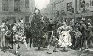 Jack-in-the-Green - en majdagsscen för sextio år sedan (dvs. omkring 1830) av Charles Green