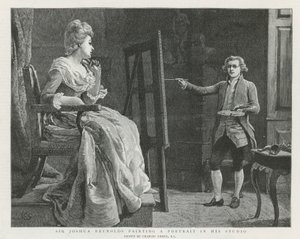Sir Joshua Reynolds i London av Charles Green