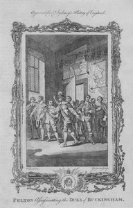 Felton mördar hertigen av Buckingham, 1773.