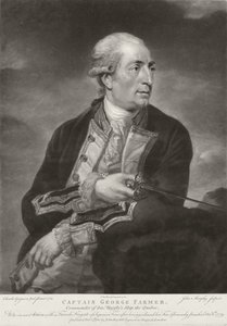 Porträtt av George Farmer (1732-79), kapten på HMS "Quebec", graverat av John Murphy, publicerat av John Boydell (1719-1804) 1780