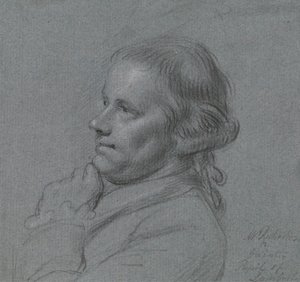 Porträttstudie av John Inigo Richards, R.A. av Charles Grignion