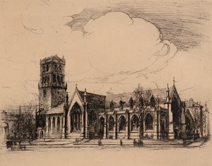 City Churches, Dundee (etsning)