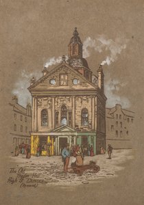 The Old Trades Hall, High Street, Dundee (handfärgat tryck)
