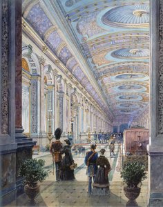Utarbetad stationsinredning, 1883 (wc på papper) av Charles H. Driver