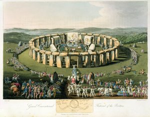 Grand Conventional Festival of the Brits, aquatinted och pub. av Robert Havell (1769-1832) 1815 (akvatint) av Charles Hamilton Smith