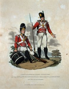 Grenadiers and Light Infantry of the 29th or, Worcestershire Regiment of Infantry on Duty at Home, från 