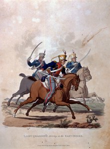 Lätta dragoner som tjänar Ostindien, från 
