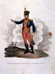 Uniform av en generalmajor av lätta dragoner, från 