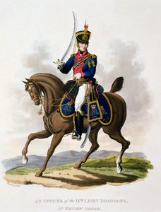 Uniform of an Officer of the 9th Light dragoons in Review Order, från 