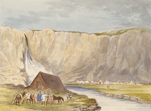 View, Polar Region (wc & grafit på papper) av Charles Hamilton Smith