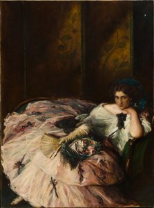 Souvenir av en internationell bal Porträtt av fröken Kathleen Bruce, 1907.