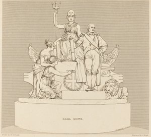 Monument till Earl Howe av Charles Heath after Henry Corbould after John Flaxman