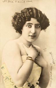 Gammalt vykort/Woman of the Belle Epoque