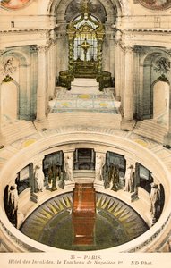 Vykort/Napoleon I/Invalides/Paris/Seine/Ile de France/Frankrike