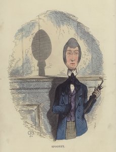 Spoony (färgad gravyr) av Charles Henry Bennett