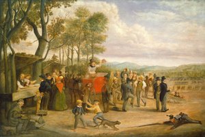 Muster Day, 1843 eller senare. av Charles Henry Granger