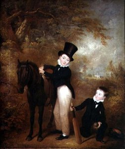 Porträtt av William och Charles Chadwick på Burley Lodge