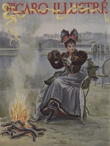 På Circle of Skaters. Omslag till Le Figaro Illustre, januari 1895