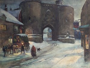 Råg på vintern, ca 1903 (akvarell)