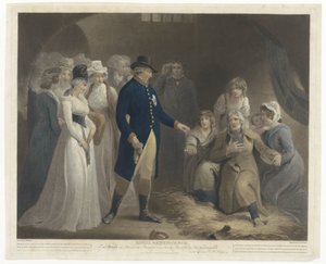 George III besöker Dorchester-fängelset med sin familj Royal Beneficence (titel på objekt) av Charles Howard Hodges