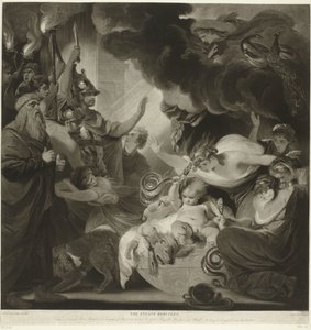 Hercules stryper de två ormarna i sin vagga