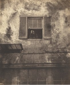 Auguste Vacquerie vid ett fönster, marin terrass, ca. 1853. Skapare: Charles Hugo, Auguste Vacquerie. av Charles Hugo, Auguste Vacquerie