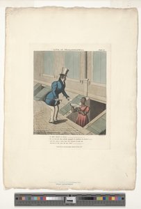 Calling on Mifs Dinah, platta nummer 11 av 20, anpassad från Life in Philadelphia Edward W. Clay (1799-1857) av Charles Hunt