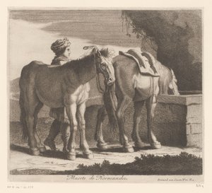 Drickande hästar Masete de Normandie (titel på objekt) Djurserie (serietitel)