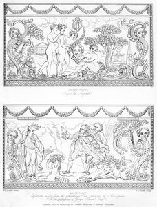 Snidade cassolette gjord av träet från Shakespeares mullbärsträd, c1700-talet, 1840